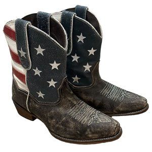 Roper Patriotic Ankle Boots - Red, White, Blue